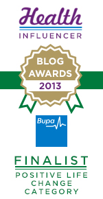 Bupa health blog awards 2013 finalist Bupa health blog awards 2013 finalist
